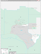 Los Alamos Wall Map Premium Style